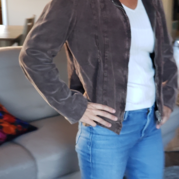 brown courderoy jacket - Picture 3 of 10